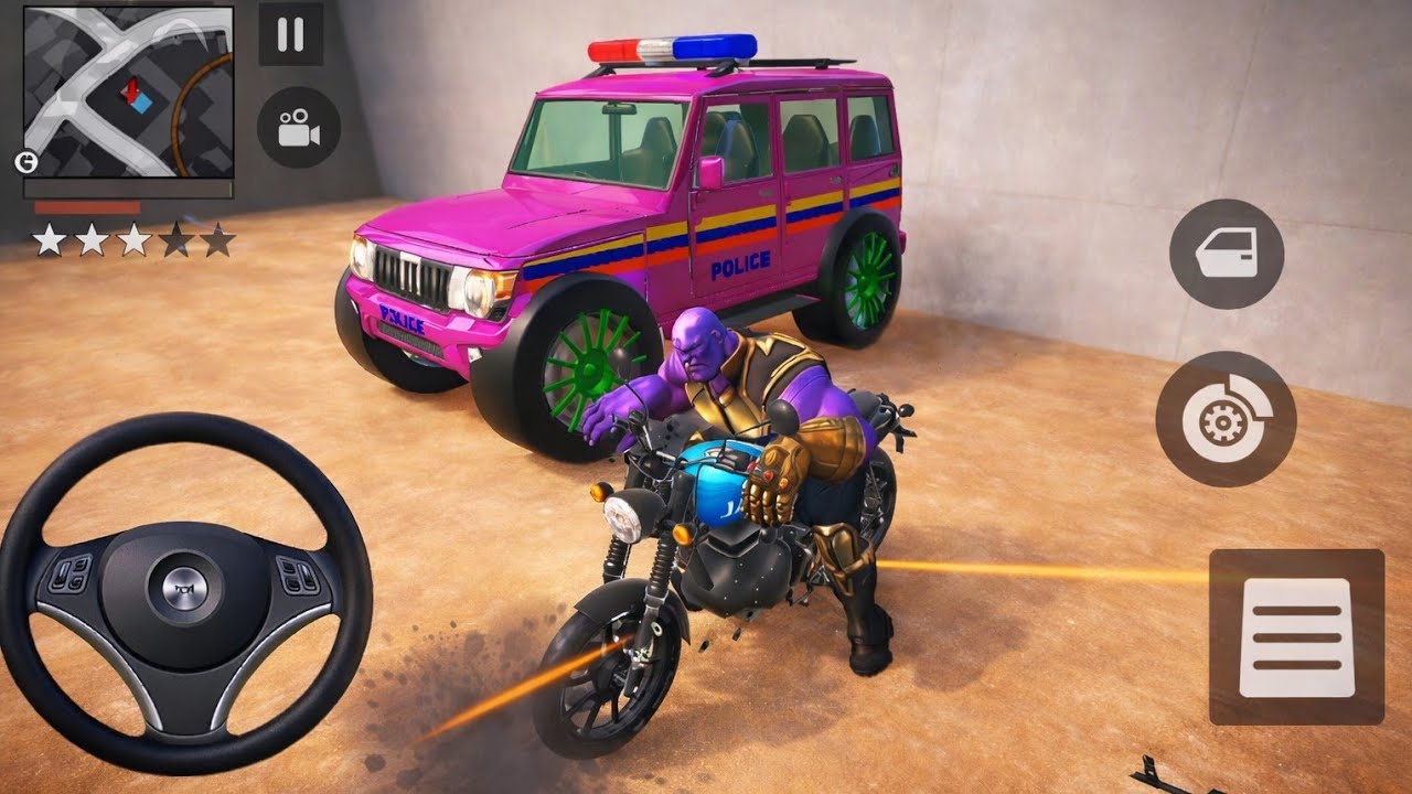 👽 Hulk Modified Police car 🚨 Indian Theft Auto Simulator ✅️ Android Gameplay 