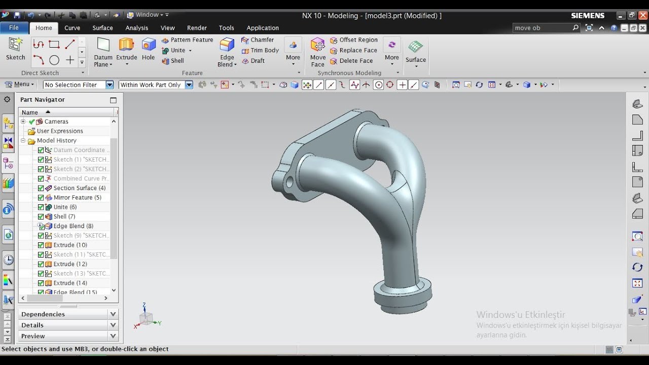 Nx 10 Pipe Tutorial