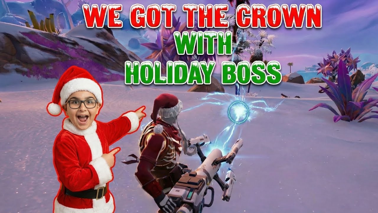 FATHER & SON Win with YULE TROOPER Boss! 🏆 (Fortnite Zero Build)