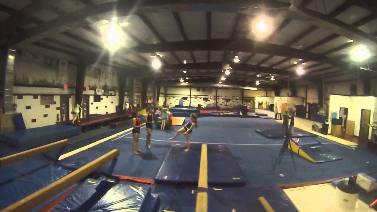 GOPRO POV - OCEAN TOWNSHIP HS GYMNASTICS TEAM - Tumbling Training Workout