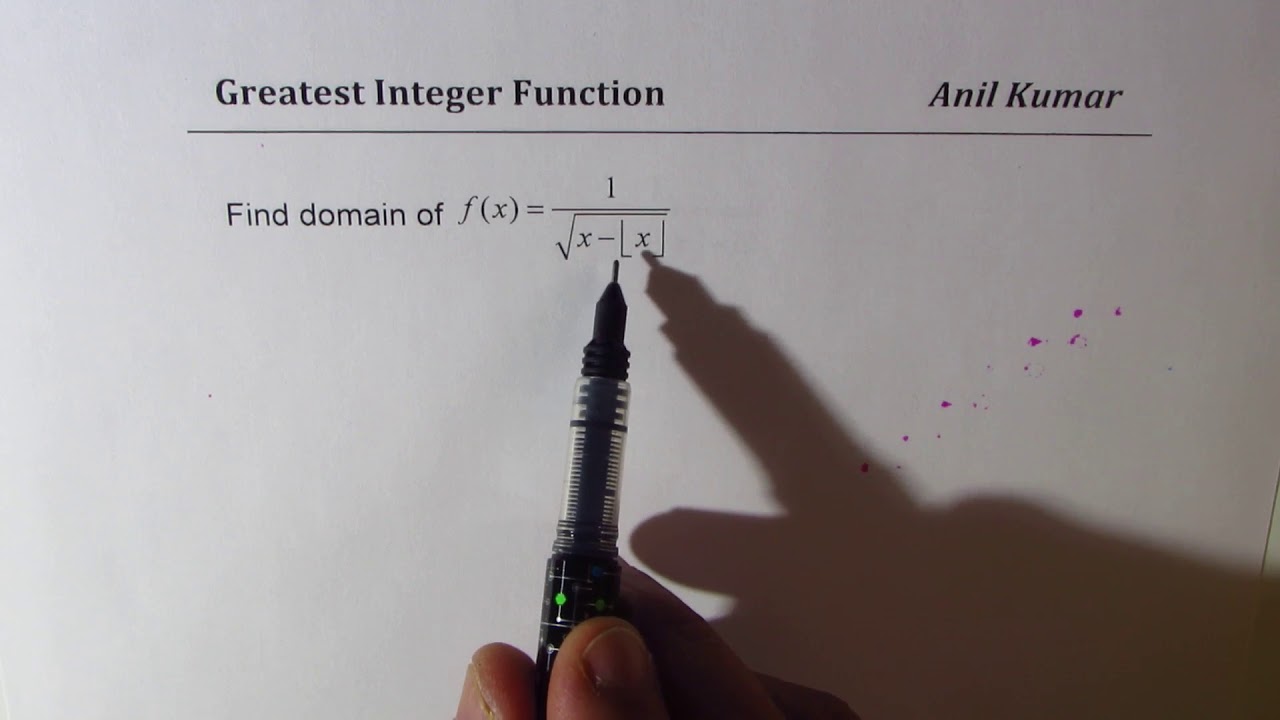 Domain for Greatest Integer Floor Composite Functions Challenge