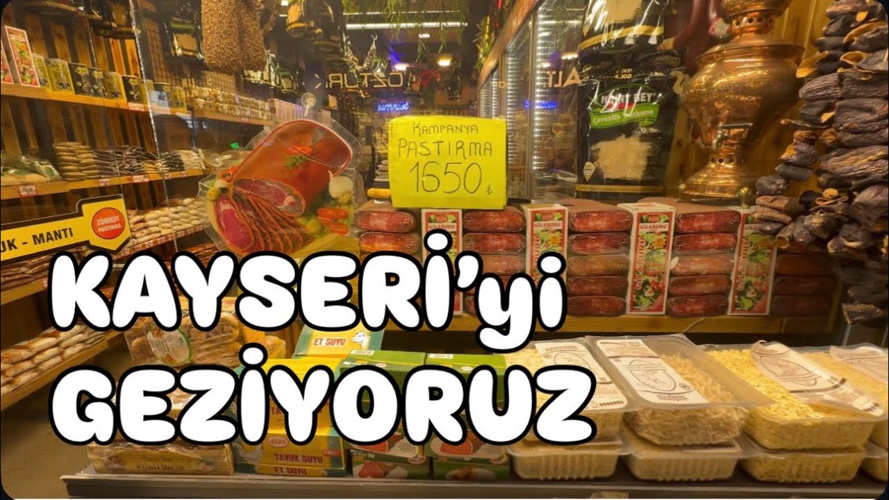KAYSERİ’de TURŞUCU BAYRAM’a gittik. KIŞ MANZARASI / SOKAKLAR #vlog #food #travel 