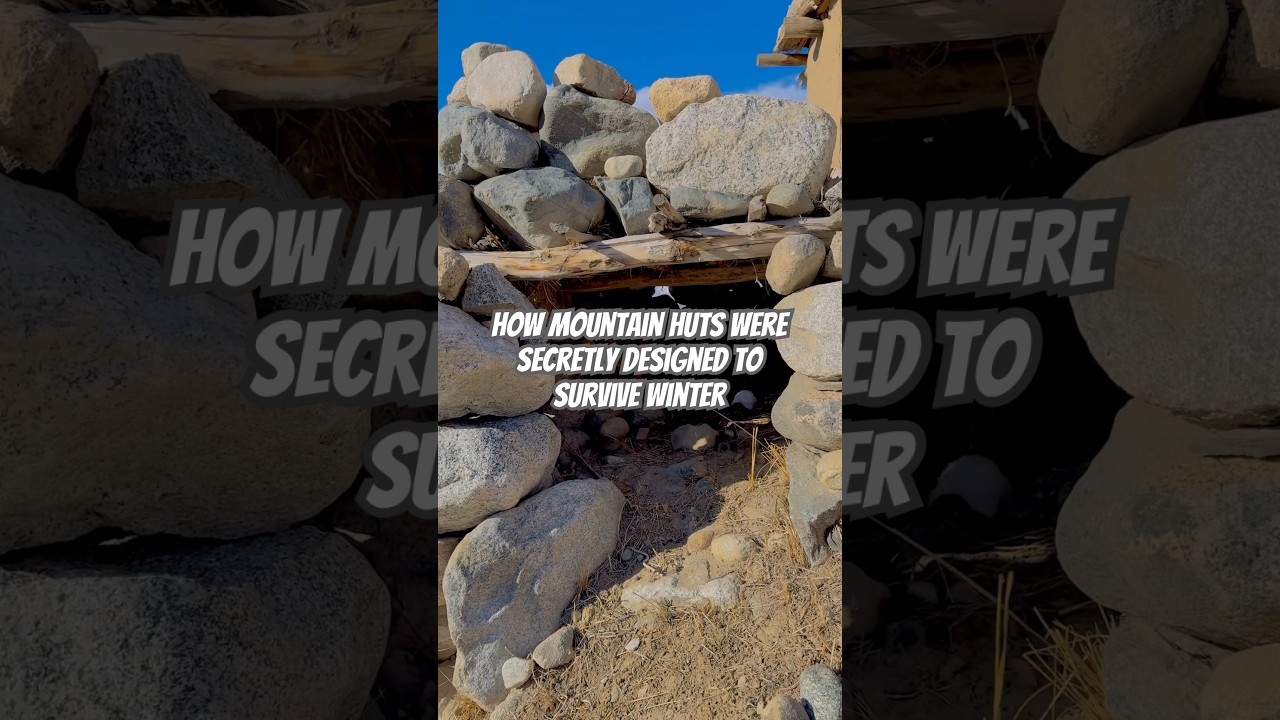 How Mountain Huts Were Secretly Designed to SURVIVE Winter #MountainHut #WinterSurvival #survival