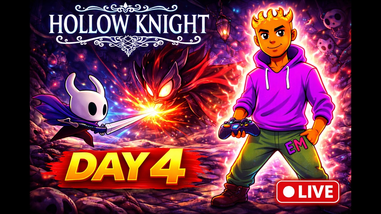 🔥 Hollow Knight LIVE Day 4 | Can I Beat This Boss?| LIVE | EXPERTMUFFIN