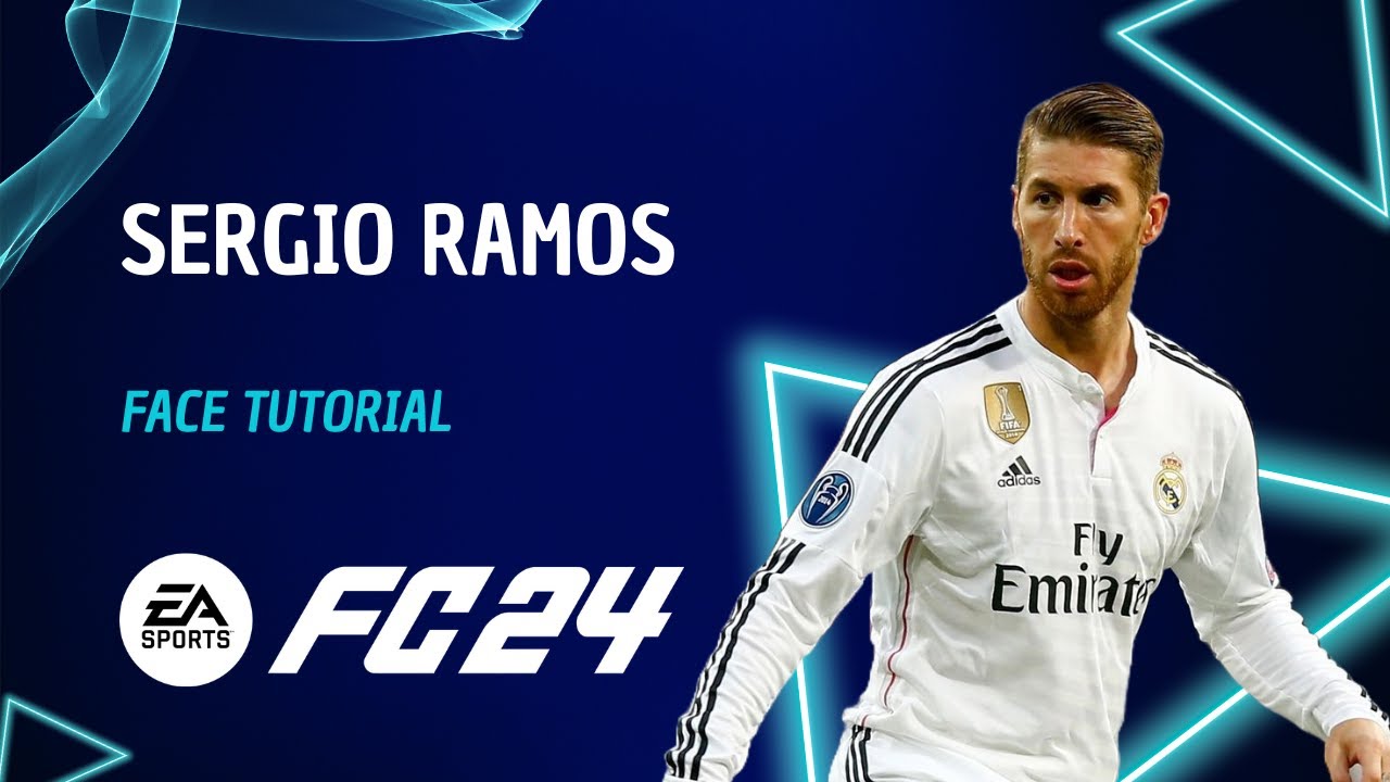 EA FC24 Player Creation Guide: SERGIO RAMOS Lookalike Face Tutorial + Stats