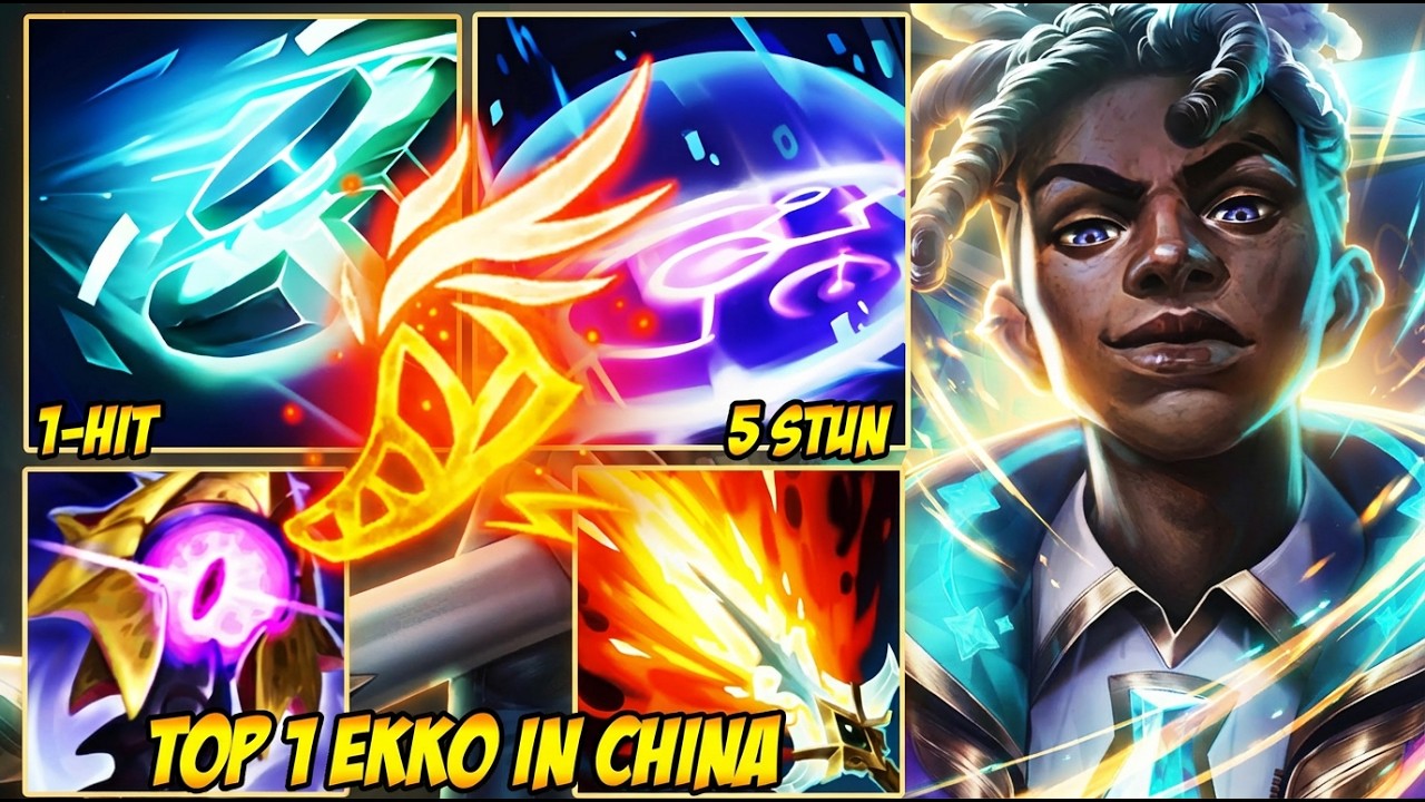 WILD RIFT CHINA TOP 1 EKKO - ONE MISTAKE, INSTANT DEATH (PERFECT W STUN)