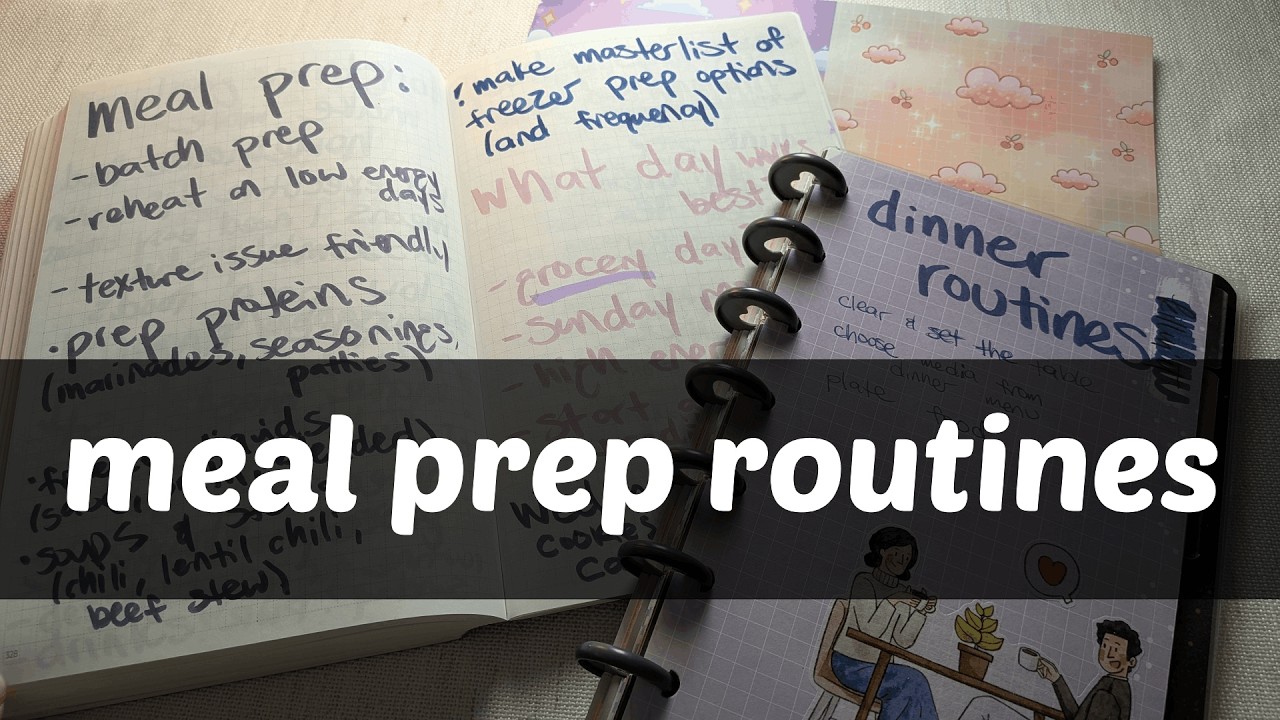 a masterclass on building routines 🍴 meal prep routines (day 6)