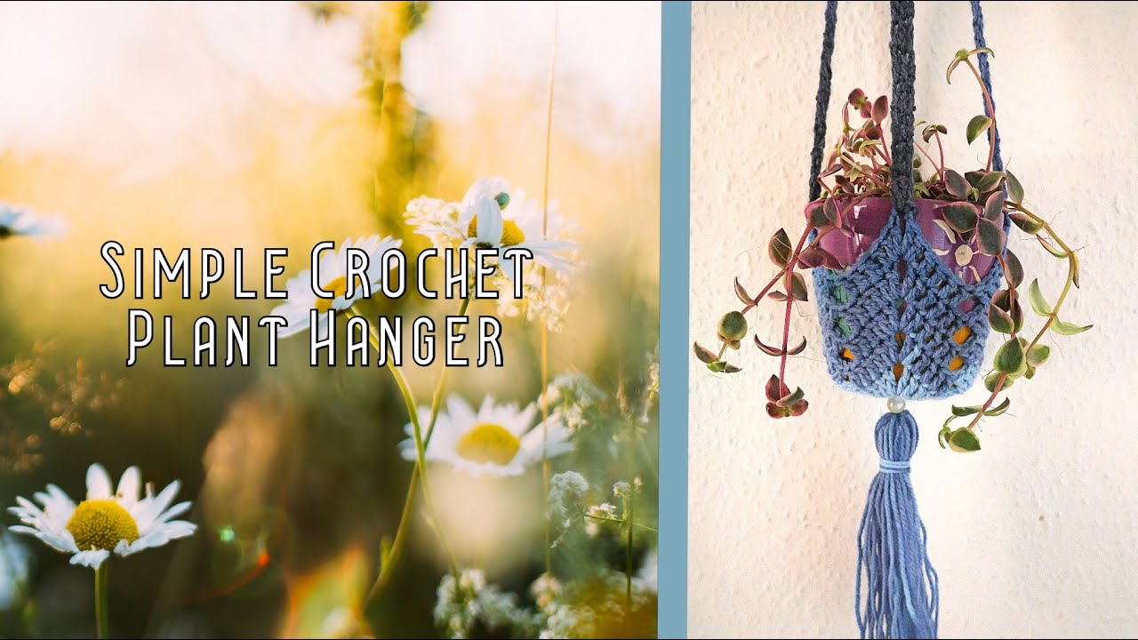Simple Crochet Plant Hanger  🌱