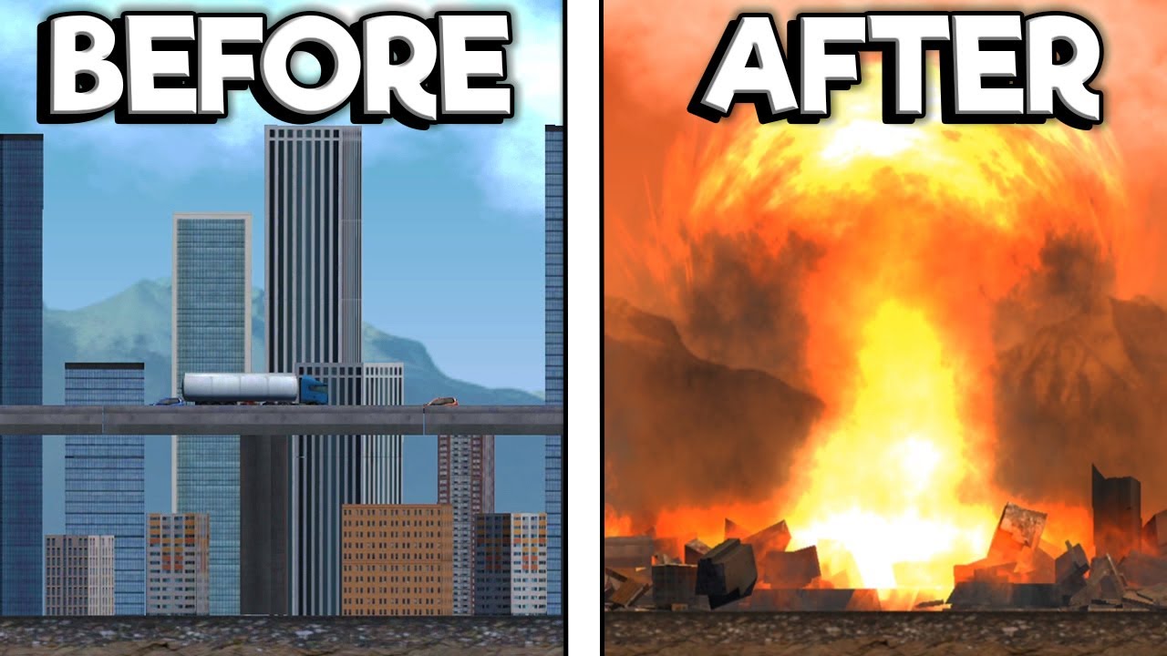 I Destroyed a City with Nukes, Godzilla, and a Tsunami! - City Smash Gameplay