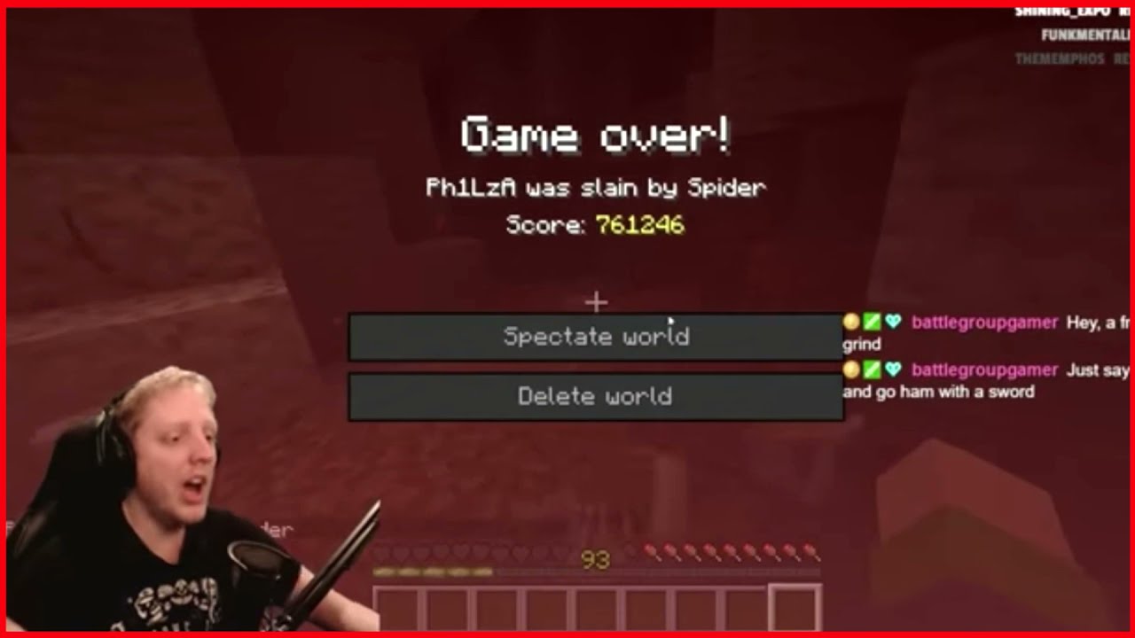 Ph1lza loses 5 year hardcore world!