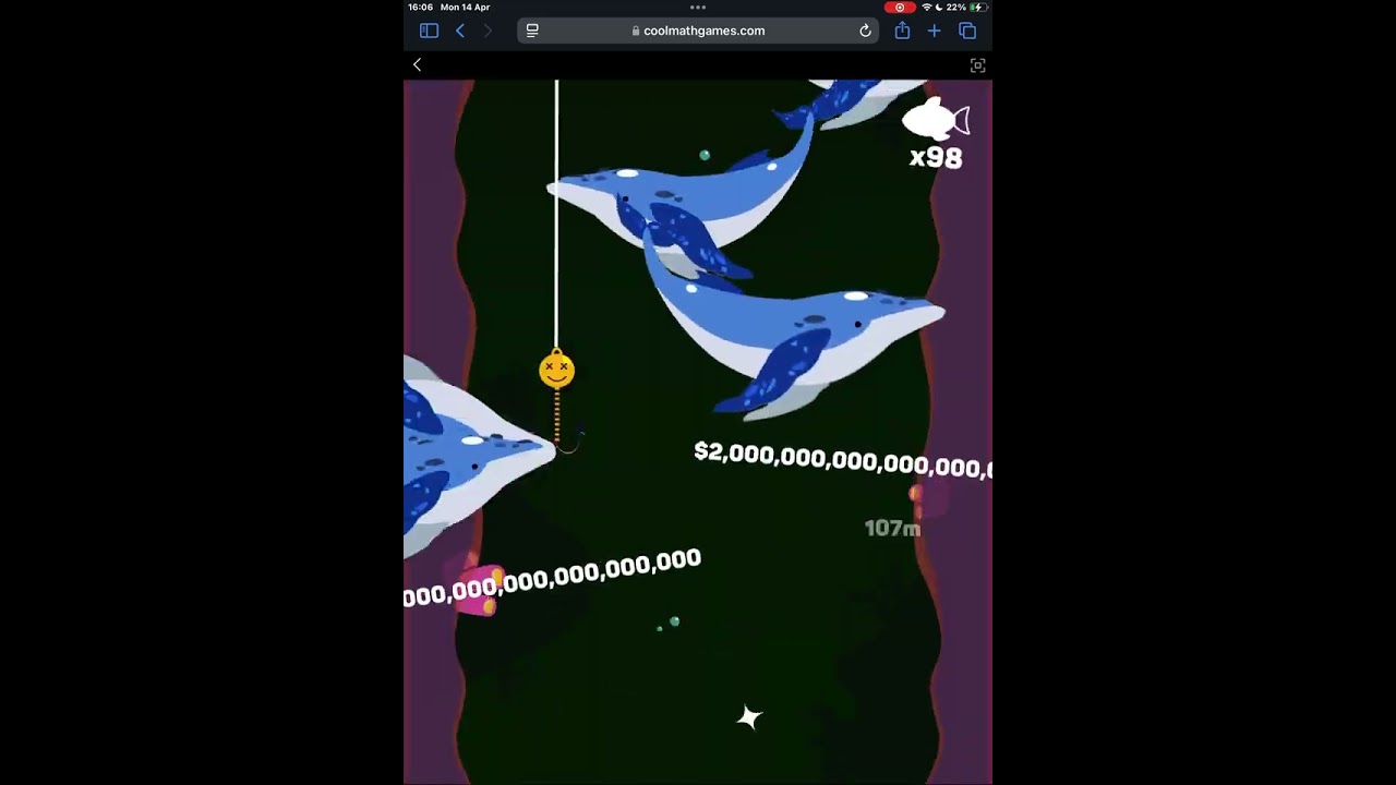 Doing this until I get 10k views. Episode No.2 (coolmathgames, tiny fishing)