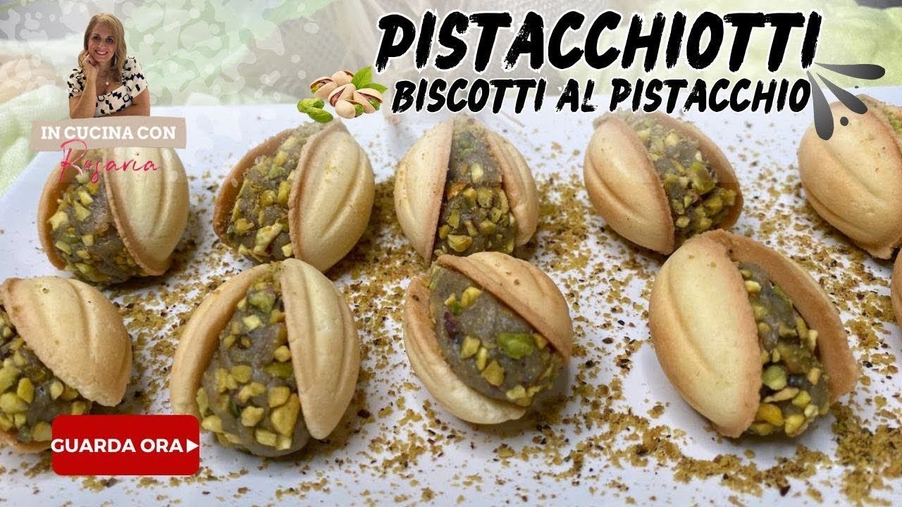 PISTACCHIOTTI - BISCOTTI AL PISTACCHIO-FINTI PISTACCHI DOLCI