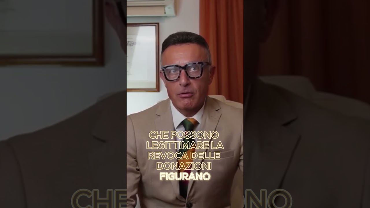 Quando la donazione pu&ograve; essere revocata