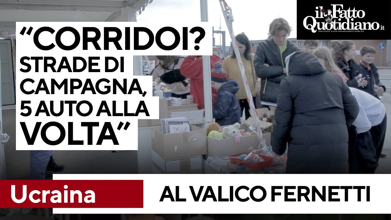 Al valico dove gli ucraini entrano in Italia. 