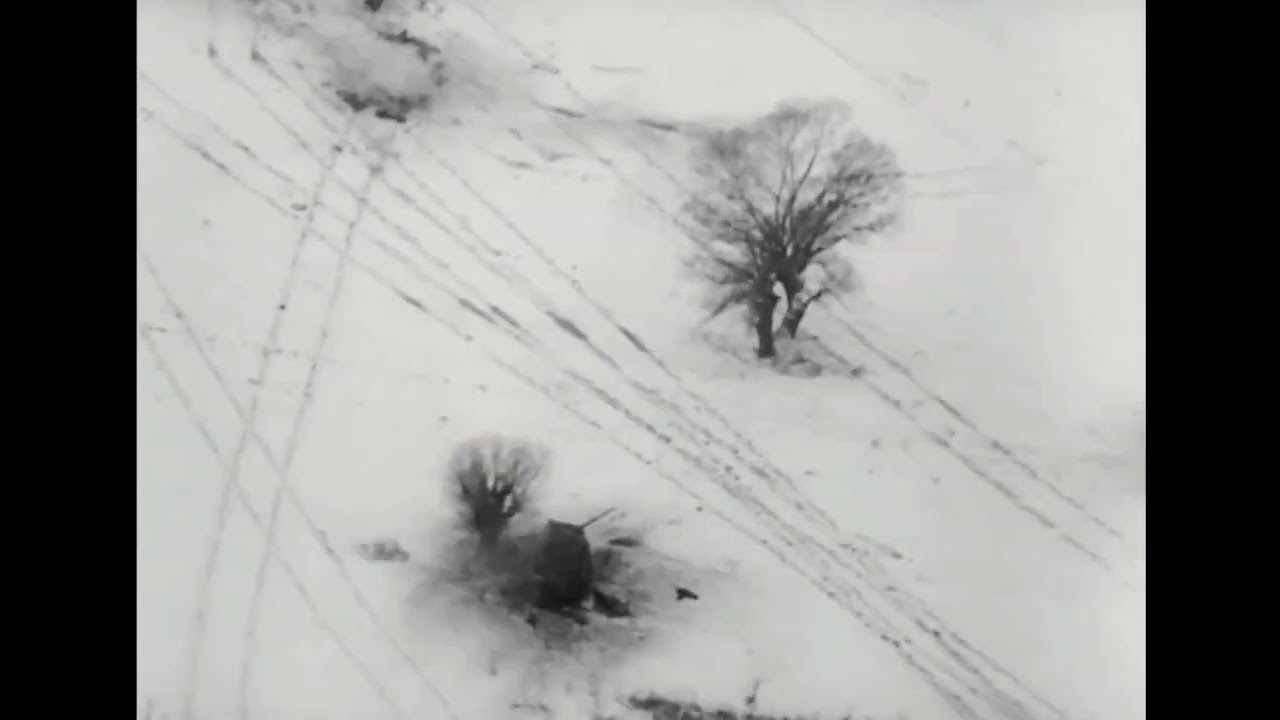 Seltene Aufnahmen Luftwaffe Junkers Ju 87 G Kanonenvogel zerst&ouml;ren Sowjetische Panzer im Winter 1944