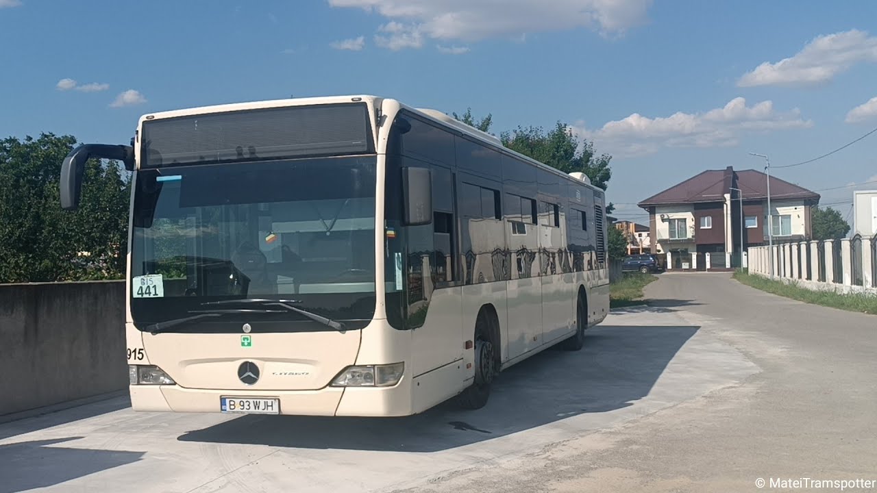 Călătorie cu autobuzul Mercedes Benz Citaro euro 4 4915 pe linia 441B în prima zi de circulație