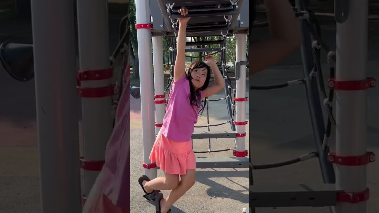 Monkey bar back to school practice! #monkeybars #excercise #parkour