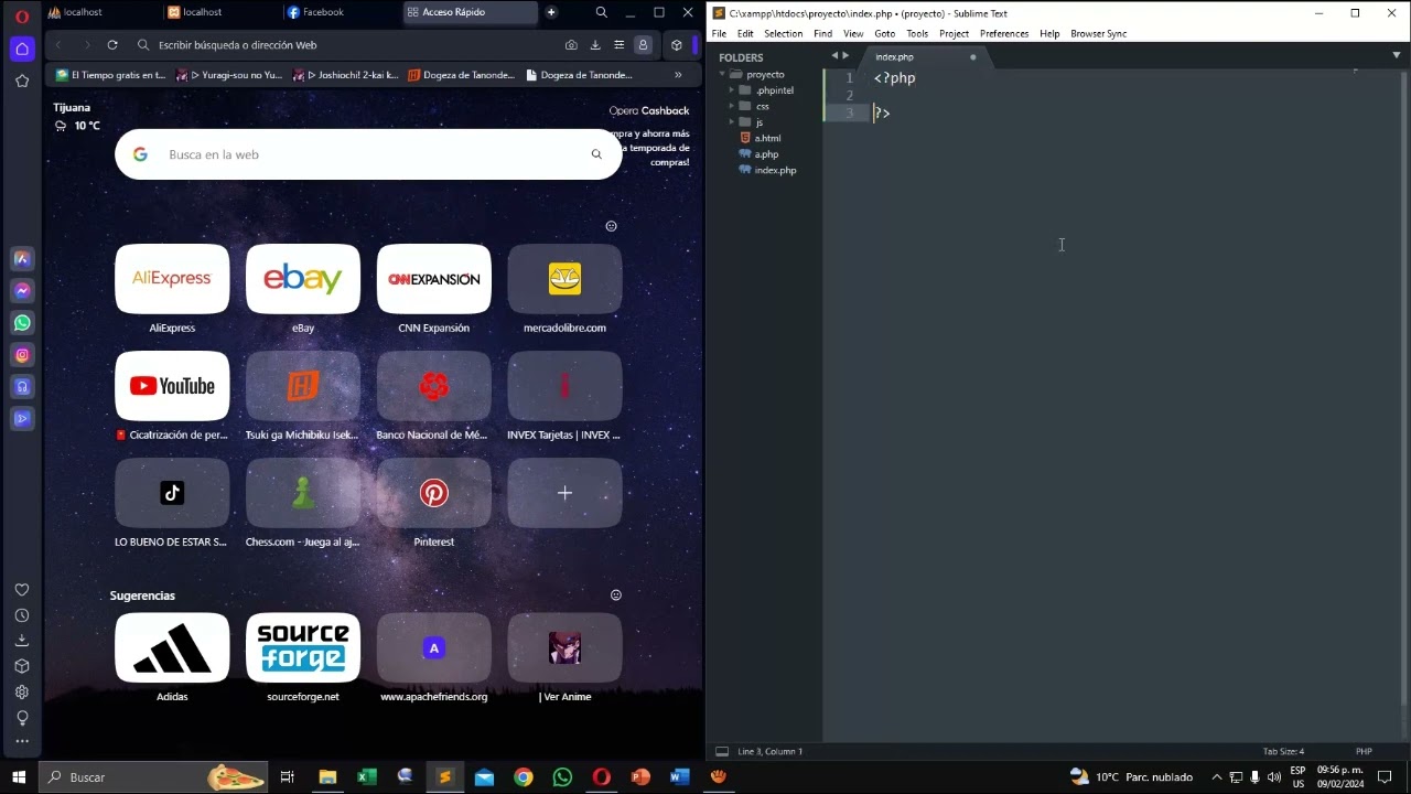 Crear carpeta de proyecto en Xampp
