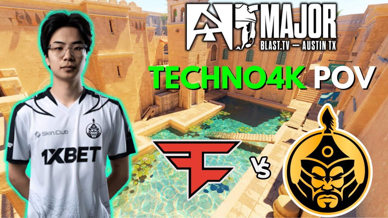 Techno4K POV | TheMongolZ vs FaZe (22/7/14) CS2 - BLAST.tv Austin Major 2025