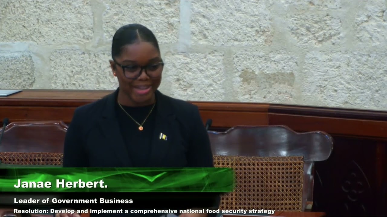 Barbados National Youth Parliament - Debate on Food Security - July 25th 2025