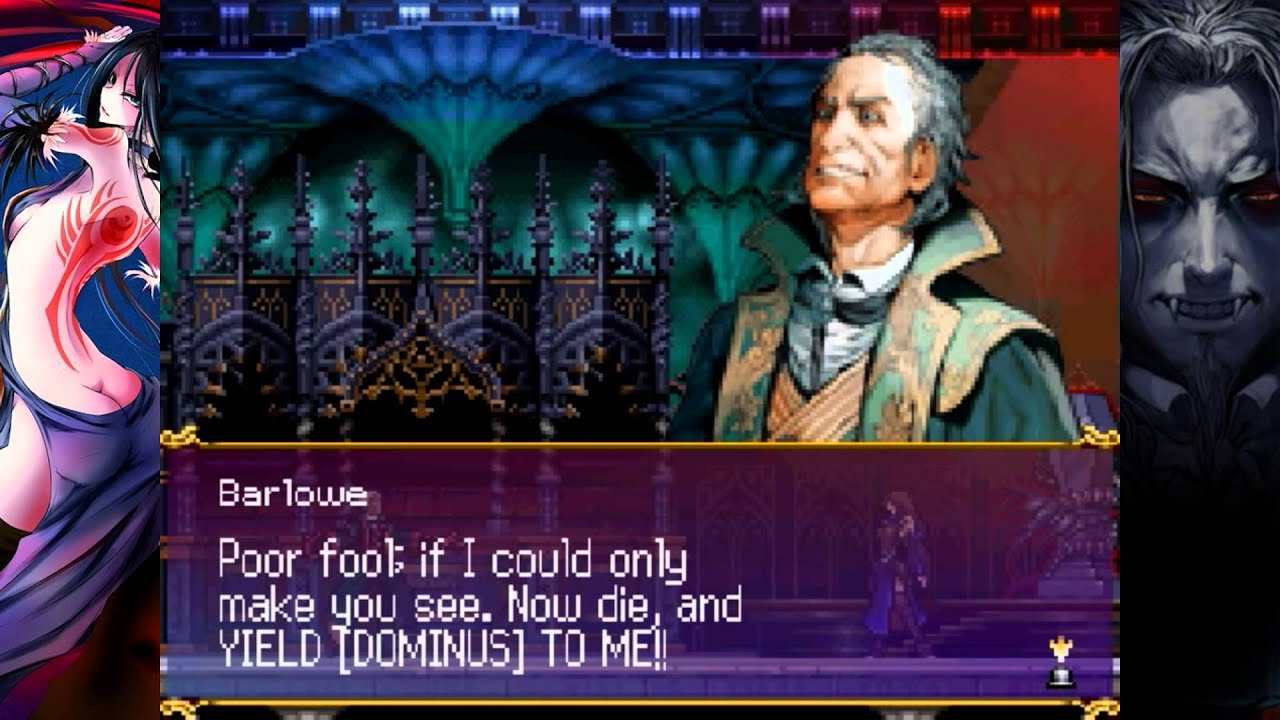 Castlevania Order of Ecclesia NDS - #9 Barlowe on Hard Mode MAX Lv.1 No Dmg Medal HD2160p 4K