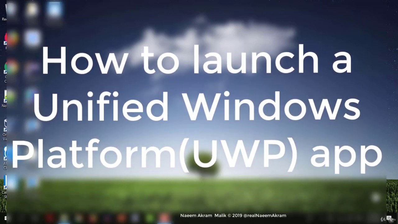 13   How to Launch a UWP application