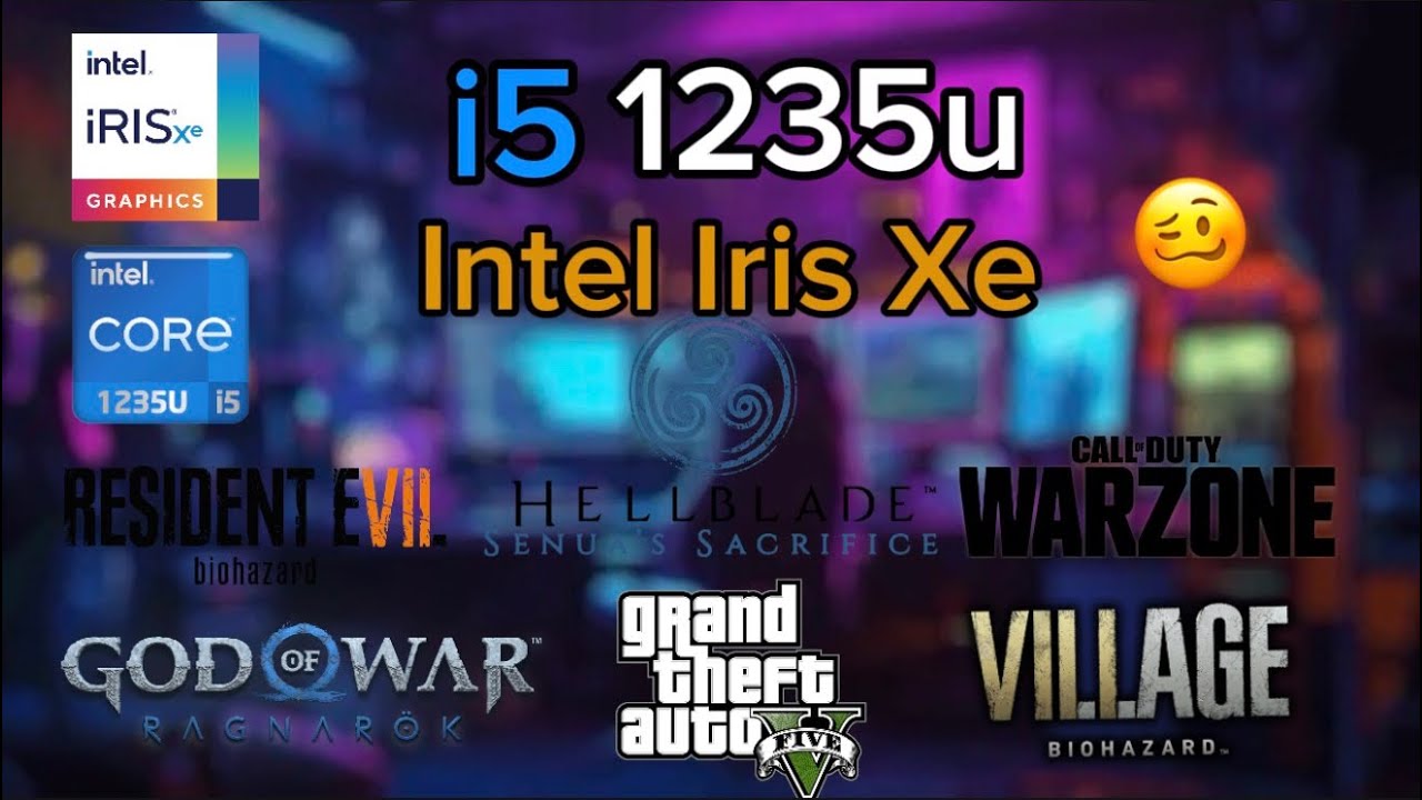 | INTEL i5-1235u Gaming Test 2026 | Intel Iris Xe in 6 games
