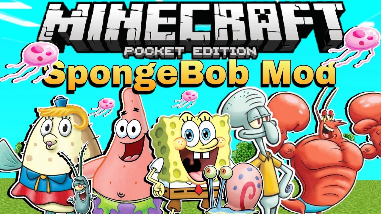 SpongeBob SquarePants Addon For Minecraft PE! (bubbles)