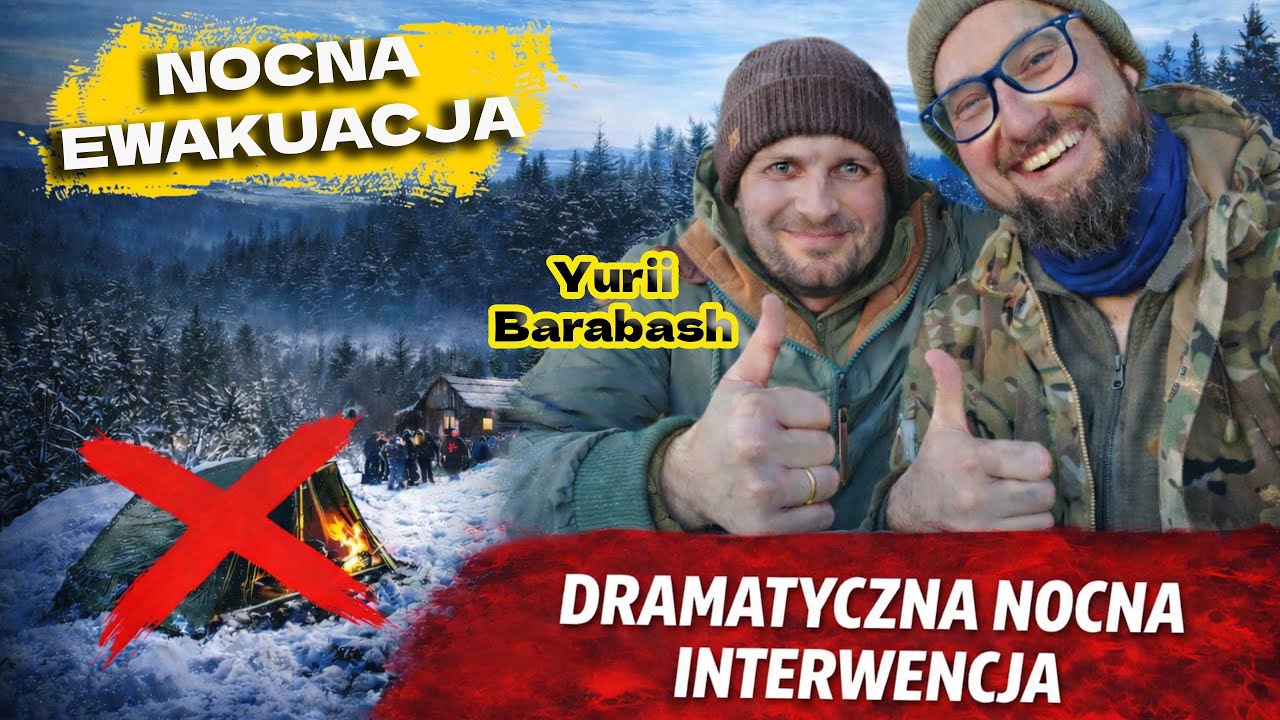 TEN BIWAK NIE MIAŁ PRAWA SIĘ WYDARZYĆ… ewakuacja do chatki i nocna interwencja | Radunia zimą