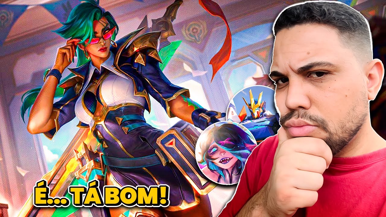 REACT: SKINS ACADEMIA DE BATALHA E AEGIS FRAME | LEAGUE OF LEGENDS | LOL | JUMARGEM