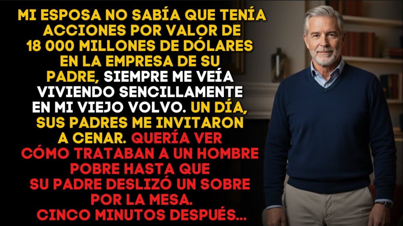 OCULTÉ QUE POSEÍA EL 58 % DEL IMPERIO DE SU PADRE… HASTA QUE ÉL ME OFRECIÓ…