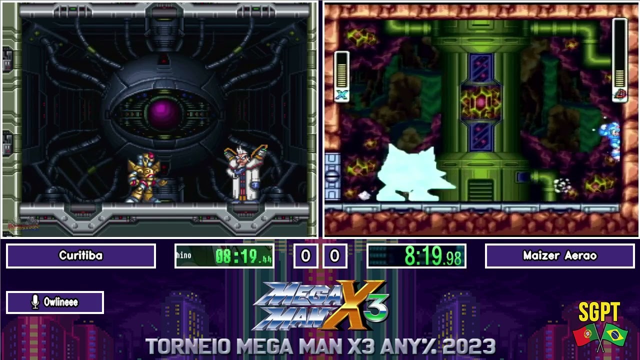 Curitiba vs Maizer Aerao. Torneio Mega Man X3 Any% 2023