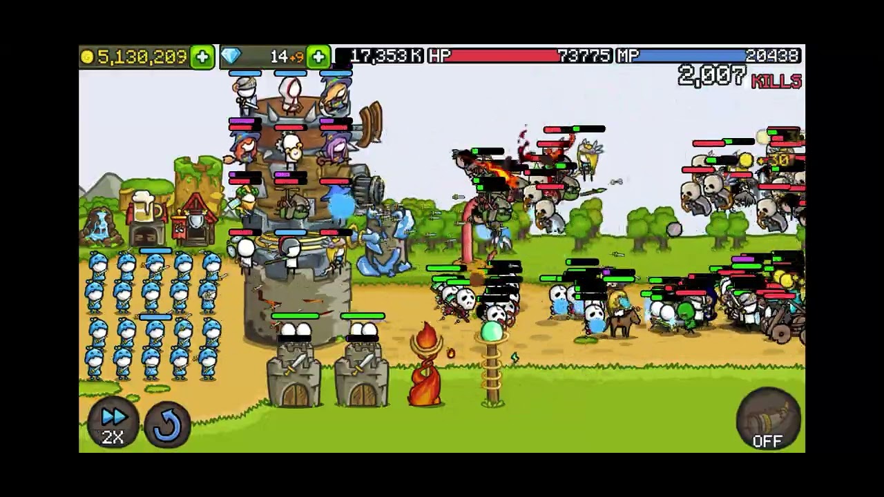 Me playing my favourite game grow castle 