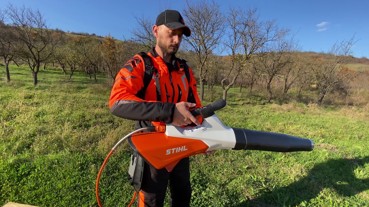 Testing the powerful Stihl BGA 200 😎😎😎 !!! (Suflator de frunze pe baterie Stihl BGA 200 ).