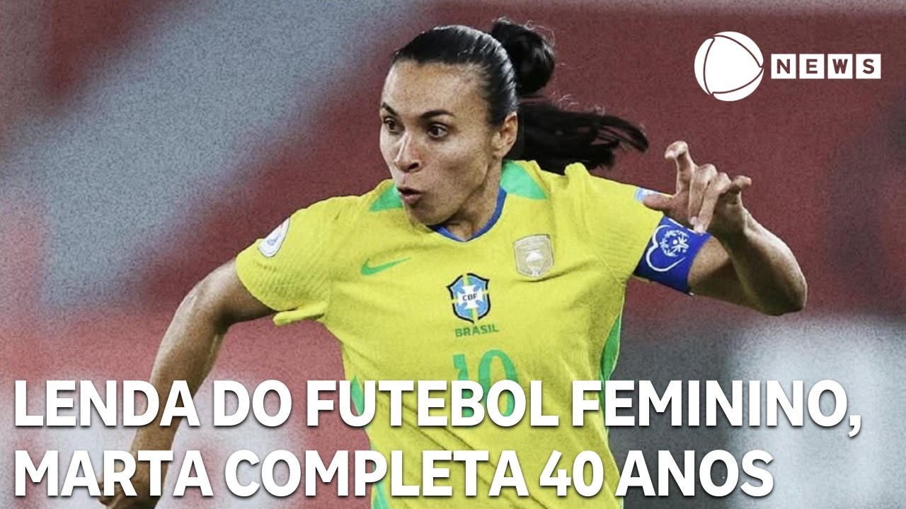 Lenda do futebol feminino, Marta completa 40 anos