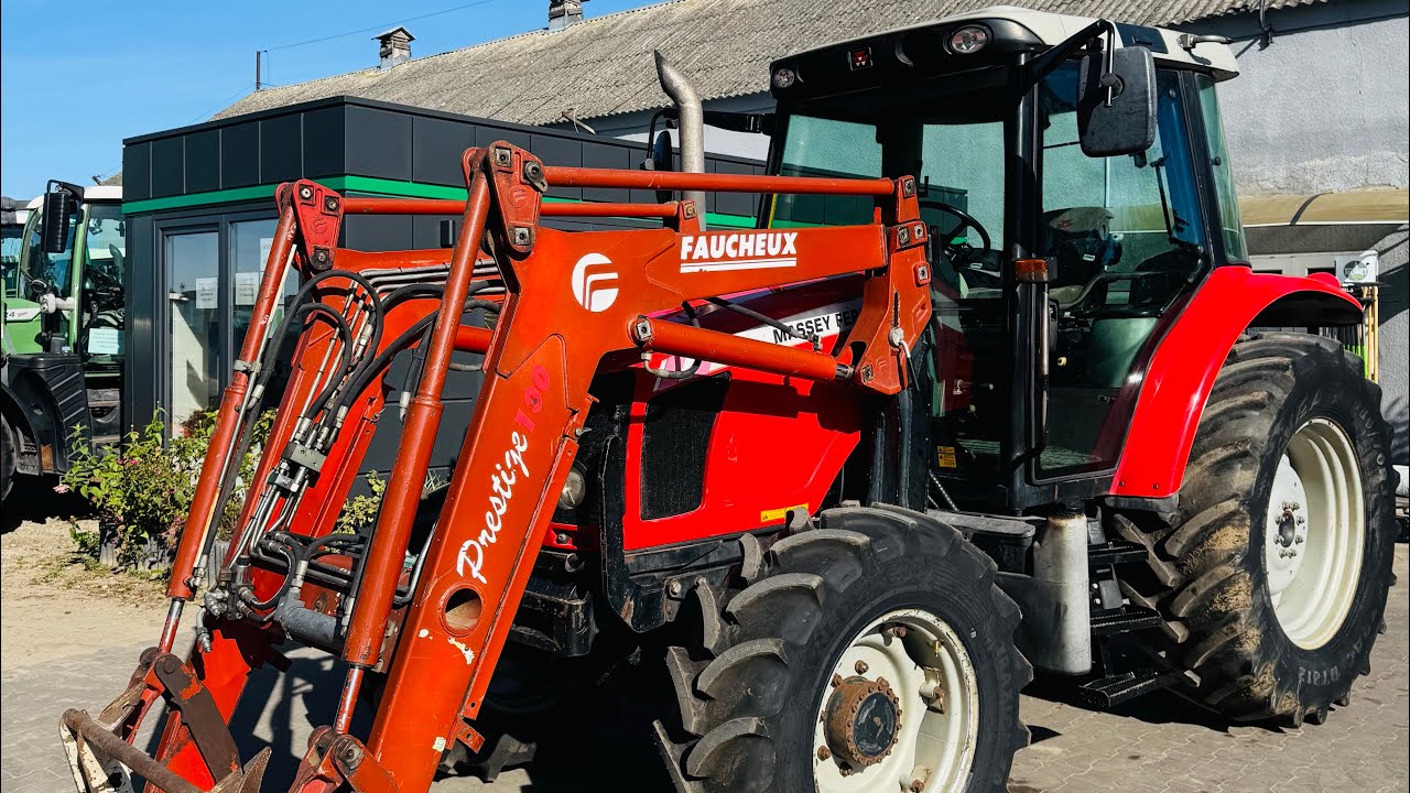 Massey Ferguson 5445 DYNA-4, 4 cylindry 90 KM, z ładowaczem czołowym FAUCHEUX PRESTIGE 100
