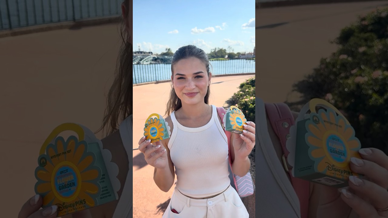 Opening the new EPCOT Flower and Garden mystery Disney pin sets!! #epcot #disneypins #disneyworld