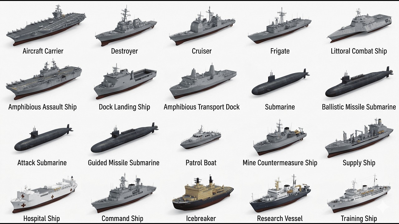 Every Type of US Navy Ship Explained