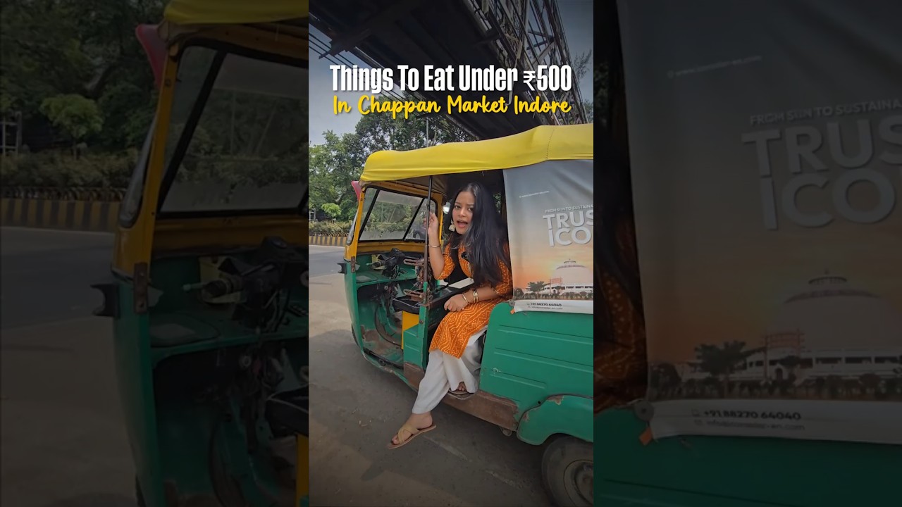 Things To Eat Under ₹500 IN Chappan Market Indore | Curly Tales #shorts