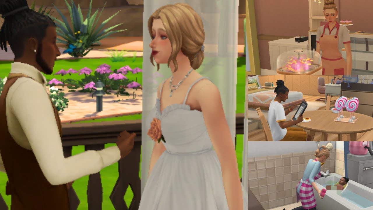 Do altar pra obra 😱💍🏠 | Casamento + construção no The Sims 4