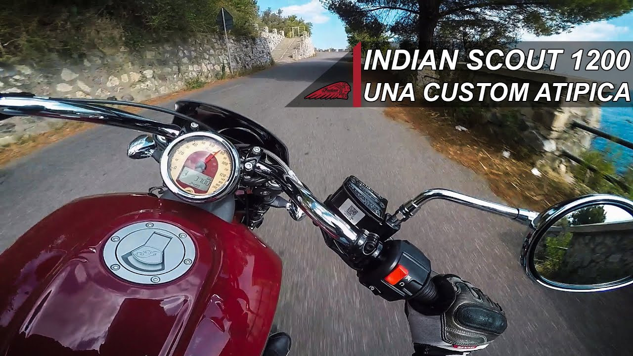 UNA CUSTOM ATIPICA ! Indian Scout 1200 2019 Test ride