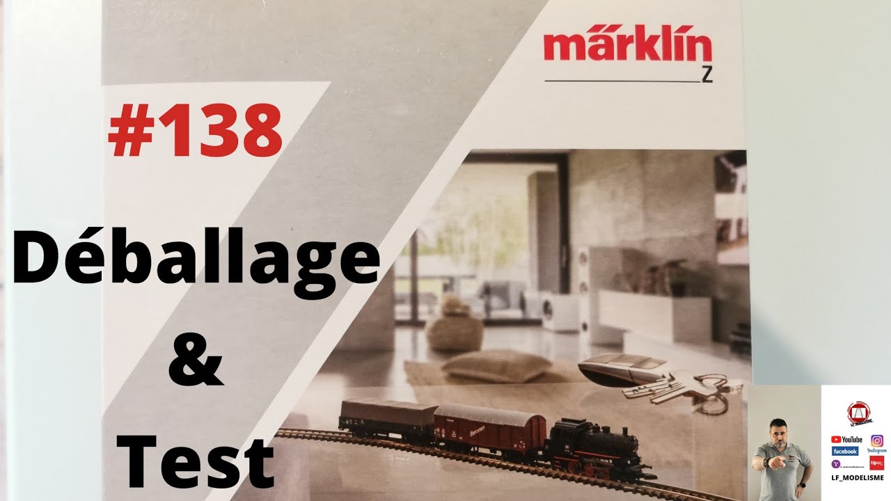 #138 coffret de démarrage marklin 81701 echelle Z train électrique modelisme ferroviaire maquette