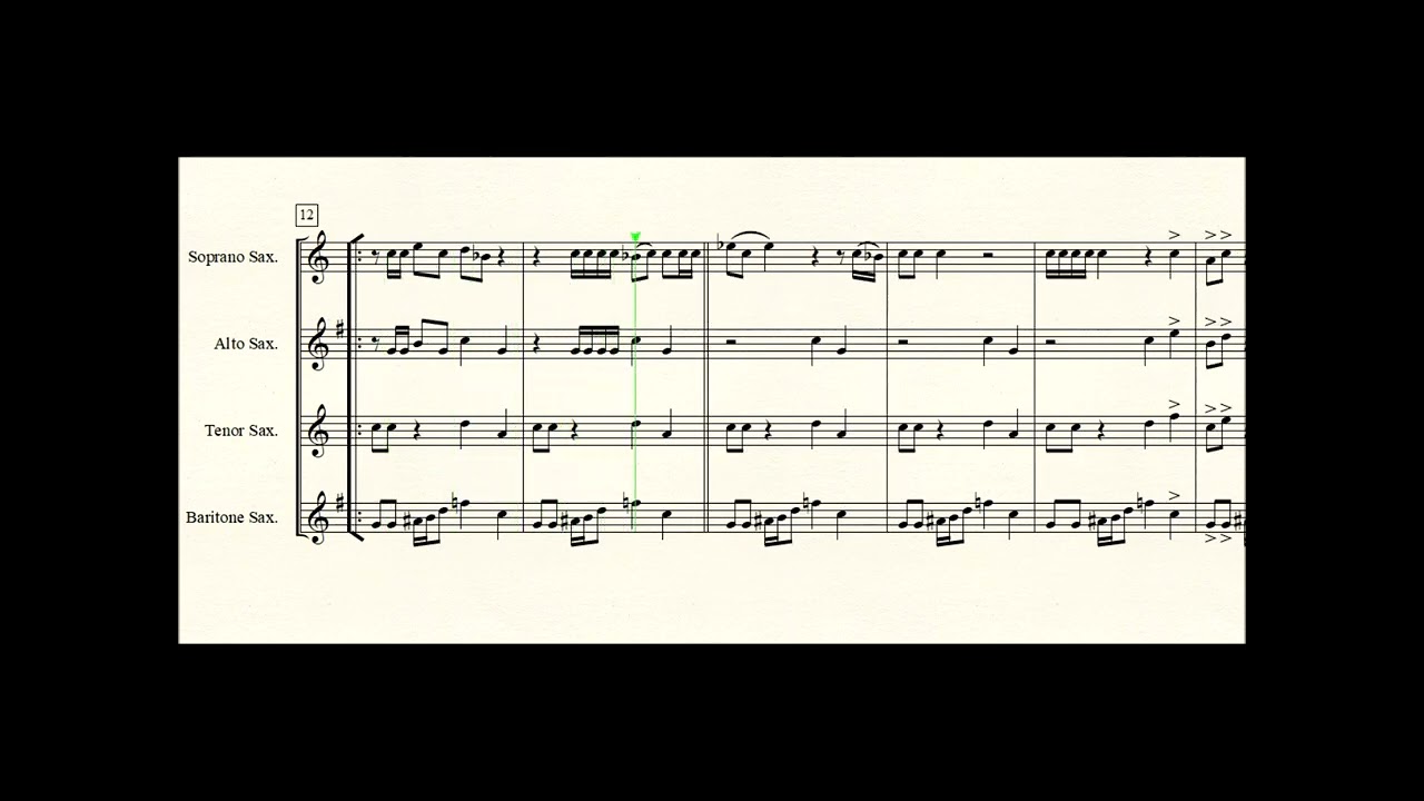 Ghostbusters for Saxophone quartet.