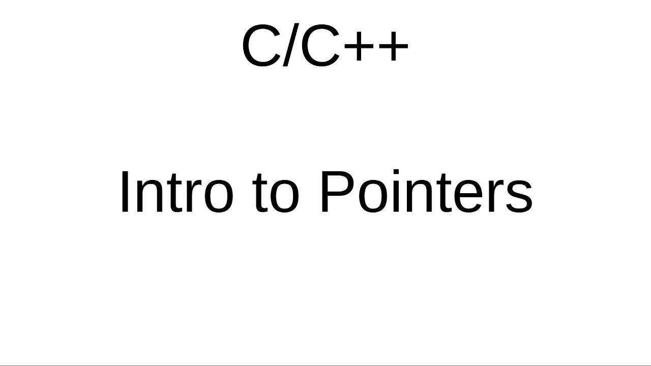 C/C++: Введение в указатели