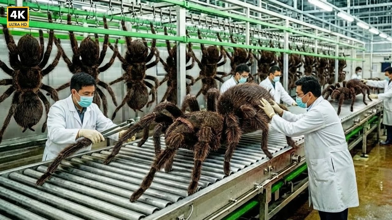 Inside a Gigantic Tarantula Processing Facility — From Arachnids to Life-Saving Medical Compounds