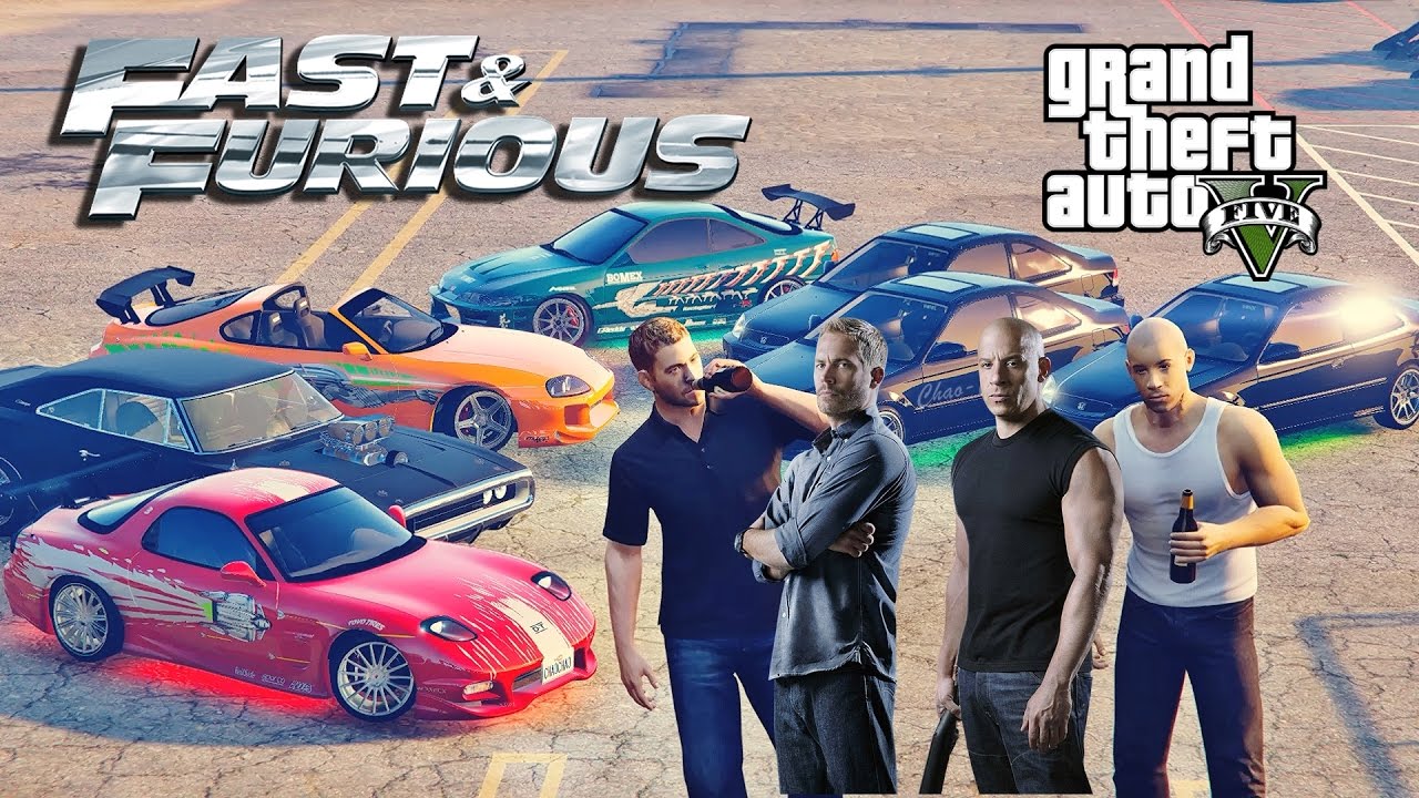GTA 5 - Вин Дизель (Доминик Торетто) грабит грузовики и магазины / (Форсаж/The Fast and the Furious)