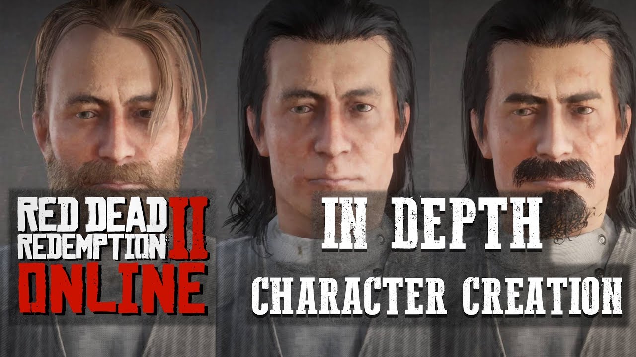 RED DEAD ONLINE - IN DEPTH CHARACTER CREATION - DEATHGUN VAN DER LINDE IS BORN!!