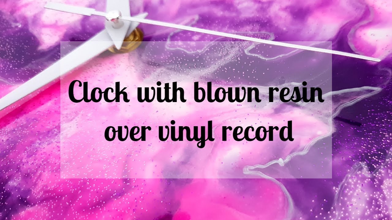 132 - Vinyl records + hairdryer + epoxy resin + acrylic paint = fun