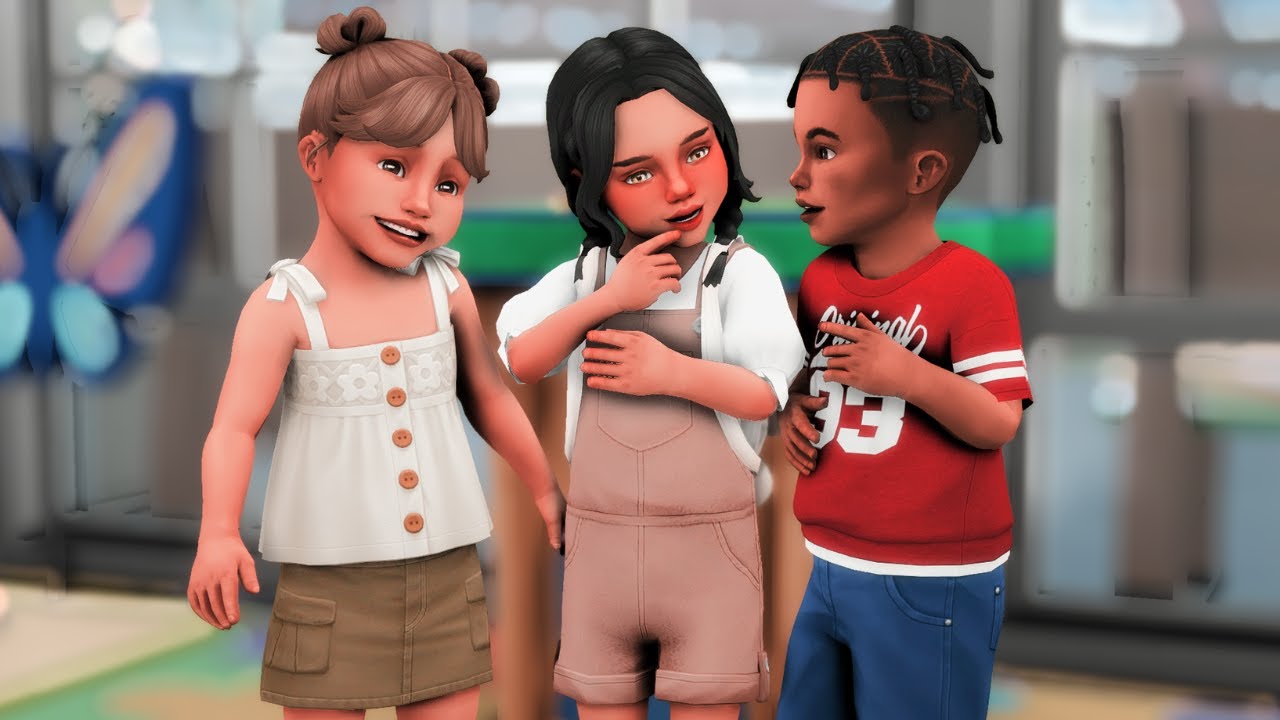 Growing Together 02 - first day at pre-school | sims 4 let's play