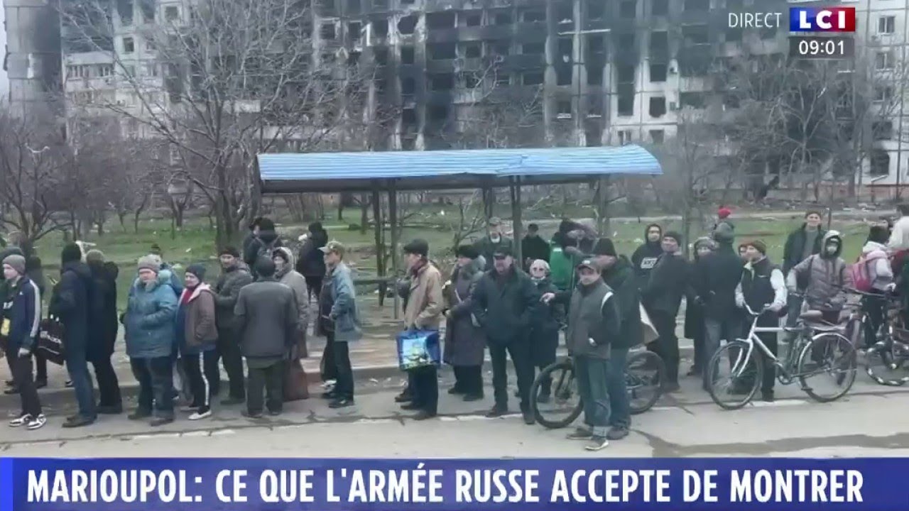Marioupol : les images que l'armée Russe accepte de montrer